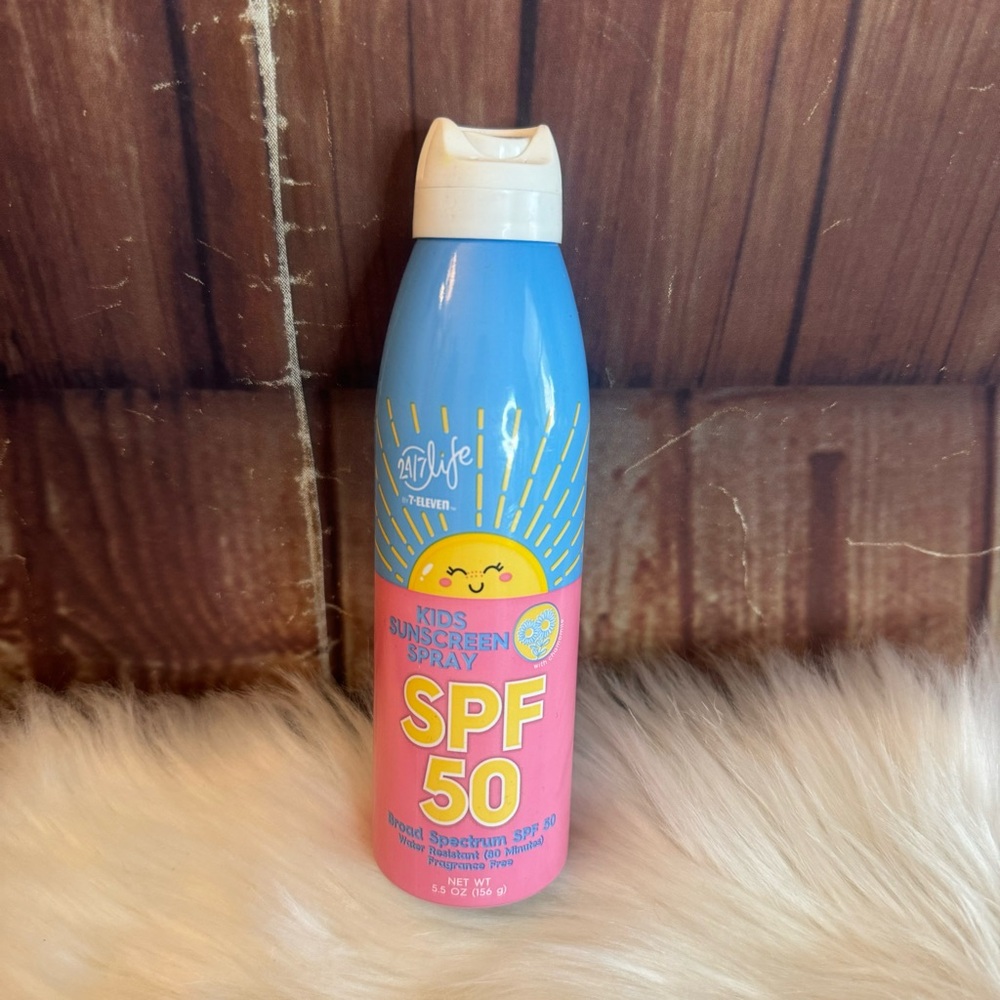 24/7 7-Eleven Life Kids Broad Spectrum Spf 50 Sunscreen Spray Fragrance Free